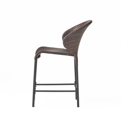 Brayden Studio® Petti 25.5" Patio Bar Stool & Reviews Wayfair